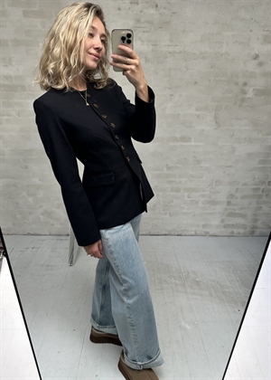 Ronja blazer Navy Pinstripe Boii Studios 